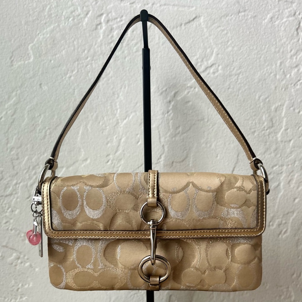 Coach Mini Hampton Shoulder Bag with Matching Wallet